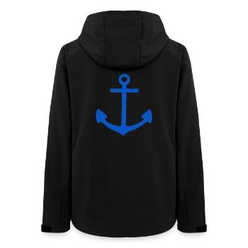 Maritime Anchor - Women’s Recycled Softshell Jacket by Stanley/Stella - black - Back - AI Model Female 172 light (172cm)