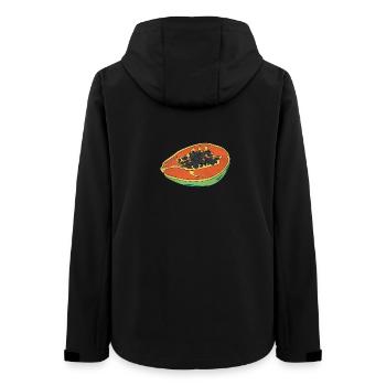 Papaye d’été fruit savoureux plaisir cadeau - Veste softshell femme recyclée Stanley/Stella - noir - Dos - AI Model Female 172 light (172cm)