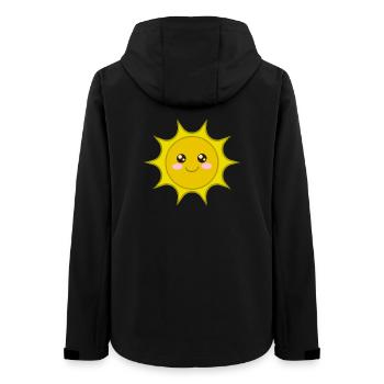 Soleil, mignon mignon soleil, soleil, cool bébé chemise - Veste softshell femme recyclée Stanley/Stella - noir - Dos - AI Model Female 172 light (172cm)