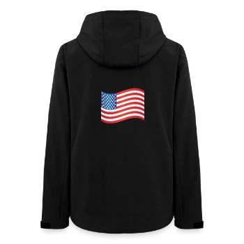 Drapeau américain - Veste softshell femme recyclée Stanley/Stella - noir - Dos - AI Model Female 172 light (172cm)