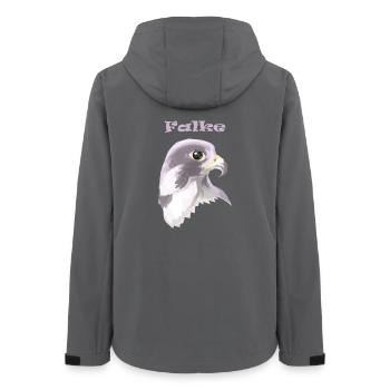 Falke - Frauen Recycelte Softshelljacke von Stanley/Stella - Anthrazit - Hinten - AI Model Female 172 light (172cm)