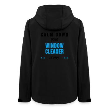 Window cleaner building cleaner sayings gift - Women’s Recycled Softshell Jacket by Stanley/Stella - black - Back - AI Model Female 172 light (172cm)