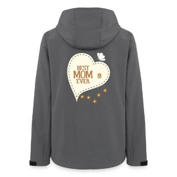 Beste Mutter aller Zeiten - Frauen Recycelte Softshelljacke von Stanley/Stella - Anthrazit - Hinten - AI Model Female 172 light (172cm)