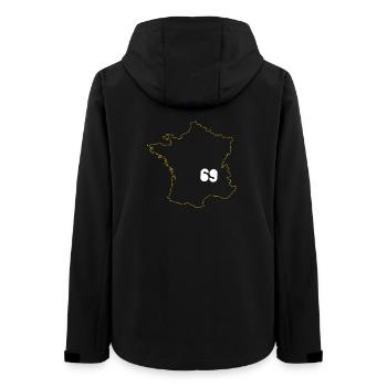 Lyon 69 Souvenir 69 France Frankreich - Frauen Recycelte Softshelljacke von Stanley/Stella - Schwarz - Hinten - AI Model Female 172 light (172cm)