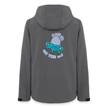 Ufo - Frauen Recycelte Softshelljacke von Stanley/Stella - Anthrazit - Hinten - AI Model Female 172 light (172cm)