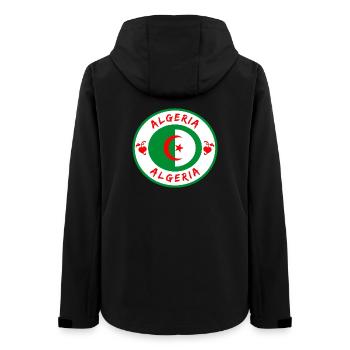 Algeria Circle with National Flag Gift Algiers - Women’s Recycled Softshell Jacket by Stanley/Stella - black - Back - AI Model Female 172 light (172cm)