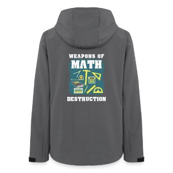 Mathematik Mathe Geschenk - Frauen Recycelte Softshelljacke von Stanley/Stella - Anthrazit - Hinten - AI Model Female 172 light (172cm)