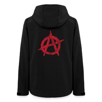 Anarchy symbol Anarchy anarchy anarchy anarchy - Women’s Recycled Softshell Jacket by Stanley/Stella - black - Back - AI Model Female 172 light (172cm)