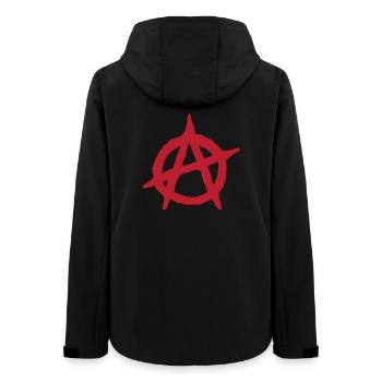 Anarchy symbol Anarchie anarchie anarquia anarchia - Women’s Recycled Softshell Jacket by Stanley/Stella - black - Back - AI Model Female 172 light (172cm)