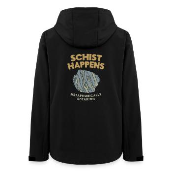 Geology stones geologist saying pun - Women’s Recycled Softshell Jacket by Stanley/Stella - black - Back - AI Model Female 172 light (172cm)