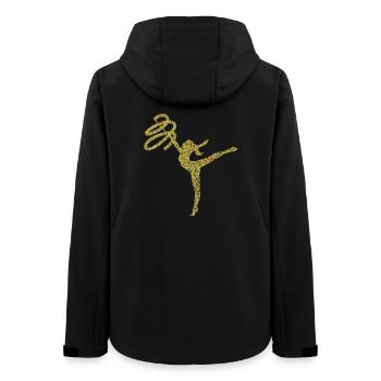 gymnastics - Women’s Recycled Softshell Jacket by Stanley/Stella - black - Back - AI Model Female 172 light (172cm)