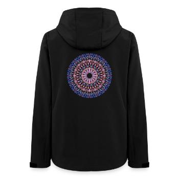 Mandala - Frauen Recycelte Softshelljacke von Stanley/Stella - Schwarz - Hinten - AI Model Female 172 light (172cm)