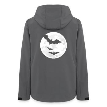Night flight of bats - Women’s Recycled Softshell Jacket by Stanley/Stella - anthracite - Back - AI Model Female 172 light (172cm)