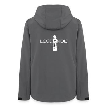 Tischkicker Tischfussball Tischkickern Legende - Frauen Recycelte Softshelljacke von Stanley/Stella - Anthrazit - Hinten - AI Model Female 172 light (172cm)