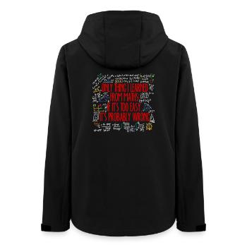 Math Math Algèbre Calcul De Dictons Drôles - Veste softshell femme recyclée Stanley/Stella - noir - Dos - AI Model Female 172 light (172cm)