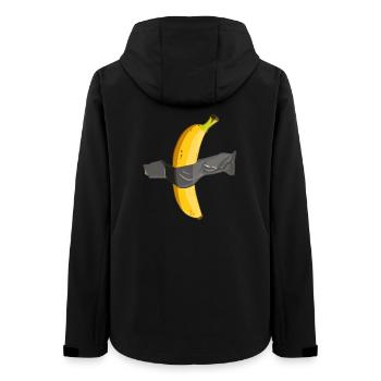 Art de la banane scotché - Veste softshell femme recyclée Stanley/Stella - noir - Dos - AI Model Female 172 light (172cm)