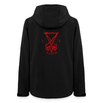 Lucifer Symbol - Women’s Recycled Softshell Jacket by Stanley/Stella - black - Back - AI Model Female 172 light (172cm)