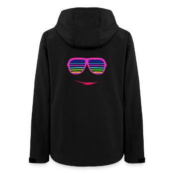 80 s 90 s 00 s soirée à thème costume costume carnaval - Veste softshell femme recyclée Stanley/Stella - noir - Dos - AI Model Female 172 light (172cm)