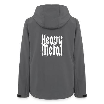 Heavy Metal Musik Schriftzug Metalhead Festival - Frauen Recycelte Softshelljacke von Stanley/Stella - Anthrazit - Hinten - AI Model Female 172 light (172cm)