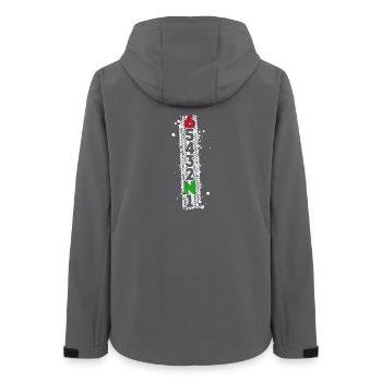 Machine de biker de motos de moto de changement de vitesse - Veste softshell femme recyclée Stanley/Stella - charbon - Dos - AI Model Female 172 light (172cm)