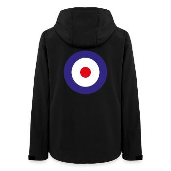 England aviation shield - Women’s Recycled Softshell Jacket by Stanley/Stella - black - Back - AI Model Female 172 light (172cm)