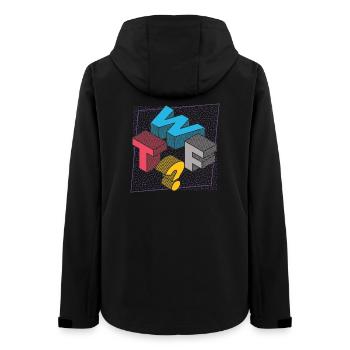 What THE FUCK WTF - Frauen Recycelte Softshelljacke von Stanley/Stella - Schwarz - Hinten - AI Model Female 172 light (172cm)
