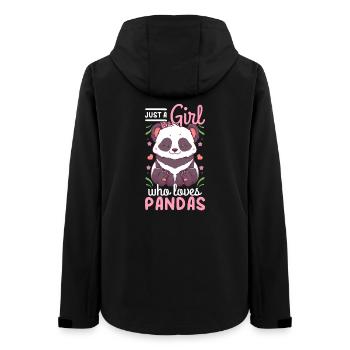 Panda - Women’s Recycled Softshell Jacket by Stanley/Stella - black - Back - AI Model Female 172 light (172cm)
