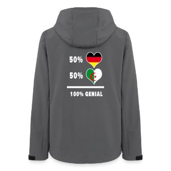 Germany and Algeria Awesome / Gift - Women’s Recycled Softshell Jacket by Stanley/Stella - anthracite - Back - AI Model Female 172 light (172cm)
