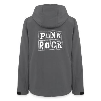 Punk Rock Punkrocker Punkrock Rockmusik Hardrock - Frauen Recycelte Softshelljacke von Stanley/Stella - Anthrazit - Hinten - AI Model Female 172 light (172cm)