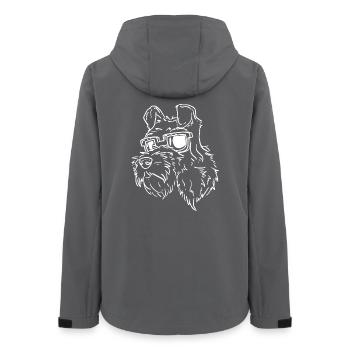Schnauzer - Women’s Recycled Softshell Jacket by Stanley/Stella - anthracite - Back - AI Model Female 172 light (172cm)