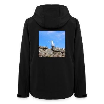 Mouette du Nord de l’Allemagne - Veste softshell femme recyclée Stanley/Stella - noir - Dos - AI Model Female 172 light (172cm)