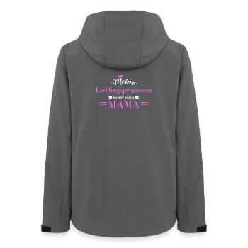 Mutter und Tochter Muttertag Mutterliebe Töchter - Frauen Recycelte Softshelljacke von Stanley/Stella - Anthrazit - Hinten - AI Model Female 172 light (172cm)