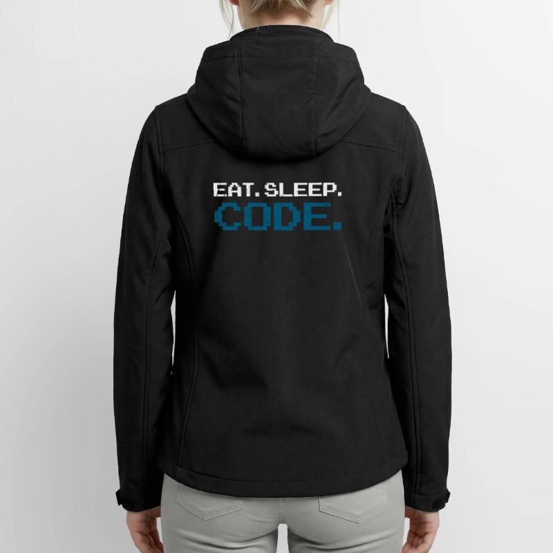 Programmieren Coden Informatik Frauen Recycelte Softshelljacke von Stanley/Stella