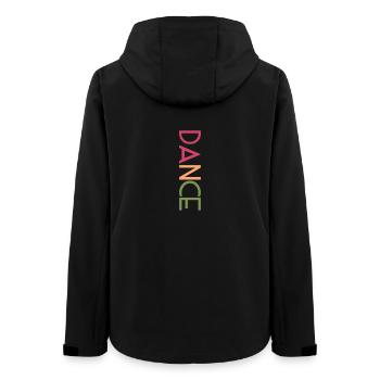 DANCE Design - Bunte Buchstaben Kunst - Frauen Recycelte Softshelljacke von Stanley/Stella - Schwarz - Hinten - AI Model Female 172 light (172cm)