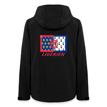 Ligérien - Veste softshell femme recyclée Stanley/Stella - noir - Dos - AI Model Female 172 light (172cm)