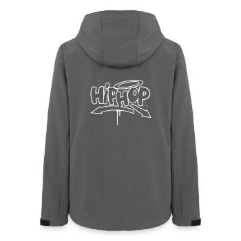 Graffiti Hip Hop - Veste softshell femme recyclée Stanley/Stella - charbon - Dos - AI Model Female 172 light (172cm)