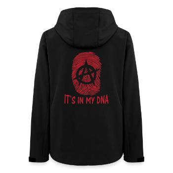 anarchy symbol it's in my dna fingerprint Anarchie - Women’s Recycled Softshell Jacket by Stanley/Stella - black - Back - AI Model Female 172 light (172cm)