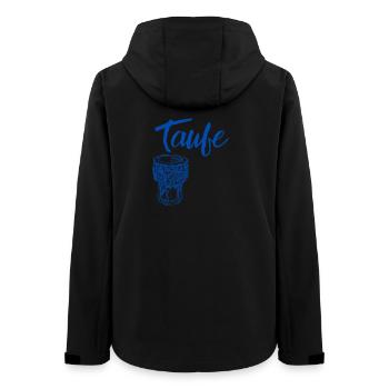 Taufe Taufstein symbolisch taufen Gottesdienst - Frauen Recycelte Softshelljacke von Stanley/Stella - Schwarz - Hinten - AI Model Female 172 light (172cm)