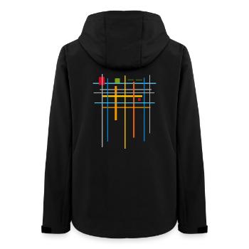 Architecture Modèle minimal 25 - Veste softshell femme recyclée Stanley/Stella - noir - Dos - AI Model Female 172 light (172cm)