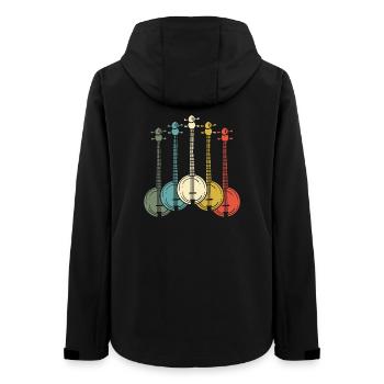 Joueur de banjo - Veste softshell femme recyclée Stanley/Stella - noir - Dos - AI Model Female 172 light (172cm)