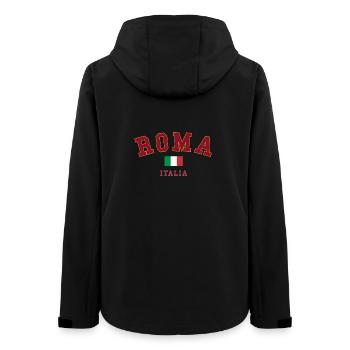 Roma Italia Vintage Emblem - Frauen Recycelte Softshelljacke von Stanley/Stella - Schwarz - Hinten - AI Model Female 172 light (172cm)