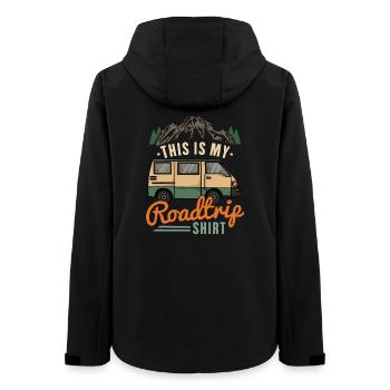 Camping-car Camping Road Trip - Veste softshell femme recyclée Stanley/Stella - noir - Dos - AI Model Female 172 light (172cm)