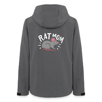 Ratte - Frauen Recycelte Softshelljacke von Stanley/Stella - Anthrazit - Hinten - AI Model Female 172 light (172cm)