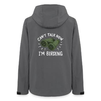 Bird Watching Birdwatchers - Women’s Recycled Softshell Jacket by Stanley/Stella - anthracite - Back - AI Model Female 172 light (172cm)