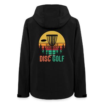 Disc Golf - Women’s Recycled Softshell Jacket by Stanley/Stella - black - Back - AI Model Female 172 light (172cm)