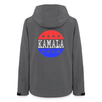 Kamala - Women’s Recycled Softshell Jacket by Stanley/Stella - anthracite - Back - AI Model Female 172 light (172cm)
