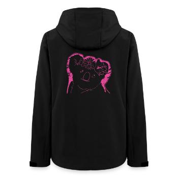 Koala Koala Bear - Women’s Recycled Softshell Jacket by Stanley/Stella - black - Back - AI Model Female 172 light (172cm)