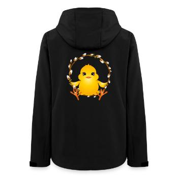 mignon poussin moelleux dans la petite couronne de saule - Veste softshell femme recyclée Stanley/Stella - noir - Dos - AI Model Female 172 light (172cm)