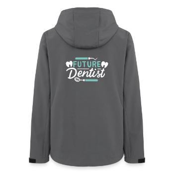 Zahnarzt Future Dentist Zahnmedizin Studium Examen - Frauen Recycelte Softshelljacke von Stanley/Stella - Anthrazit - Hinten - AI Model Female 172 light (172cm)