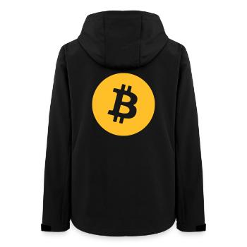 Bitcoin (Englisch) - Frauen Recycelte Softshelljacke von Stanley/Stella - Schwarz - Hinten - AI Model Female 172 light (172cm)